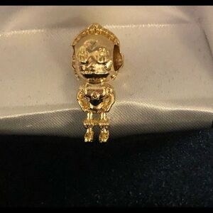 C3PO Star Wars charm gold Disney droid 925 stamped see pics PRICED FIRM